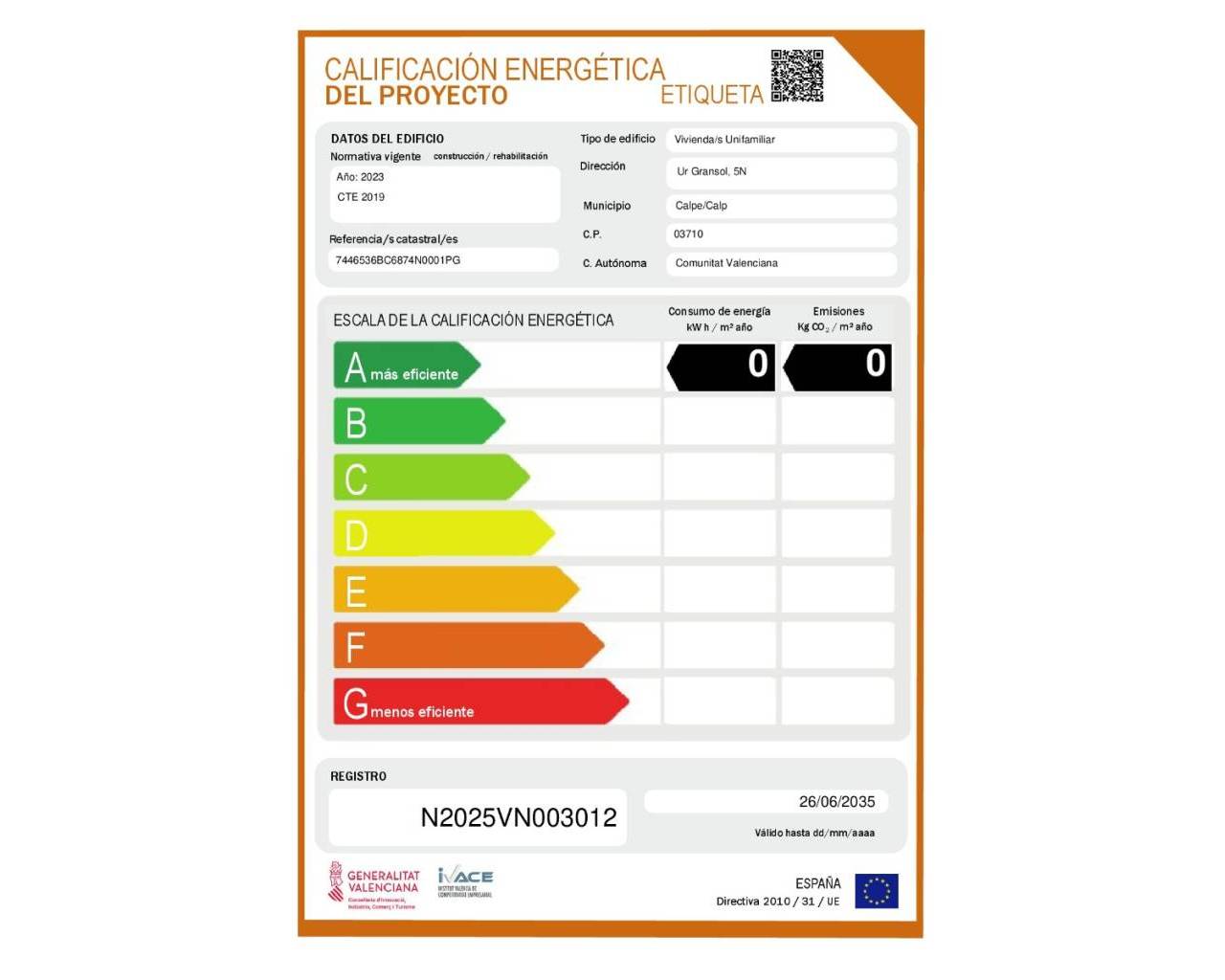 Venta - Chalet - Benissa - La Fustera