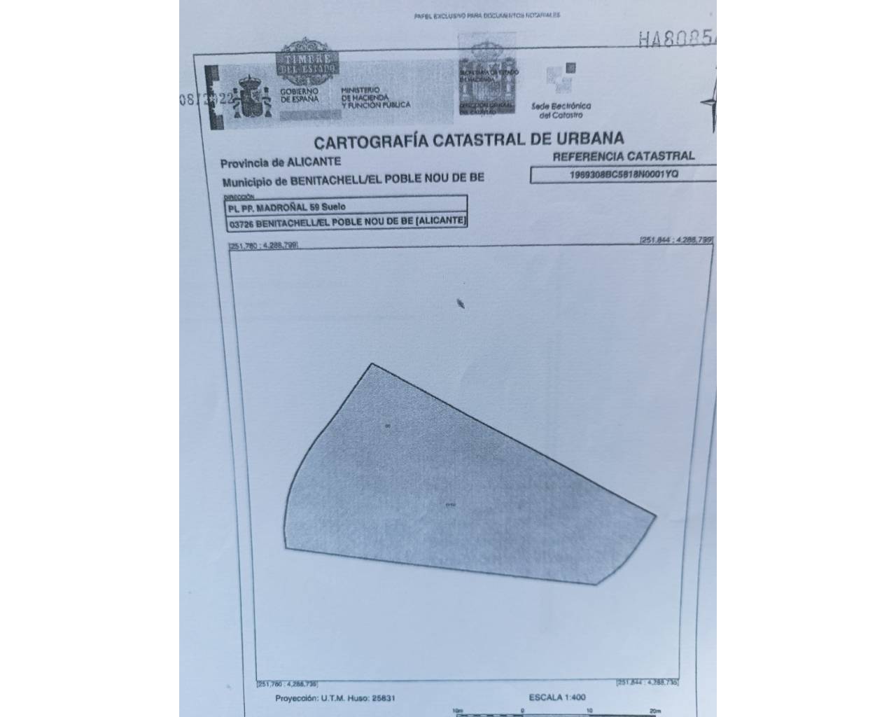 Sales - Plot - Benitachell - Los Alcaceres