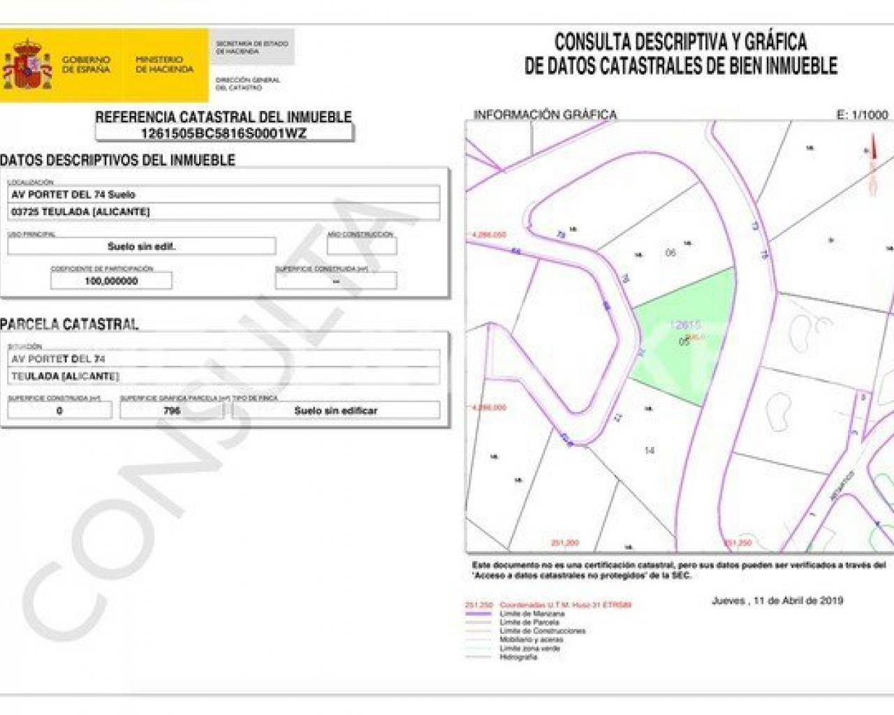 Vente - Terrain - Moraira - Portichol